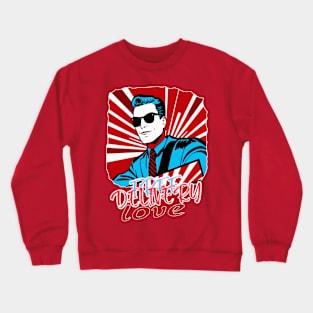 deliverly love design Crewneck Sweatshirt